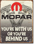 Mopar Hemi Vintage Replica Tin Metal Sign for Challenger Barracuda (2015)