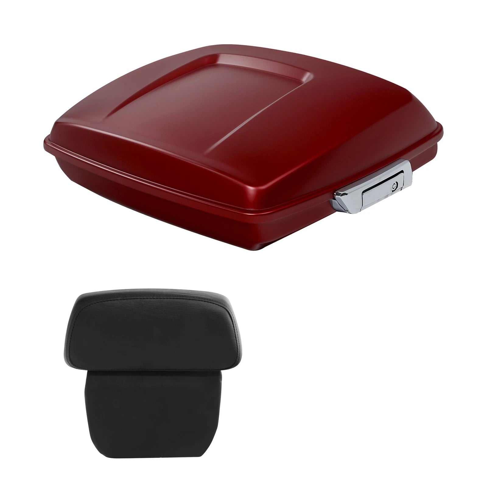 Razor Trunk Backrest for Harley Touring (2014–2024) Wicked Red Denim