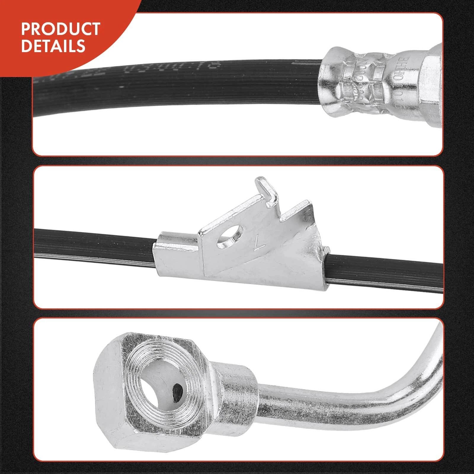 2X Front Brake Hydraulic Hose for Chevrolet Blazer (1995–1997)