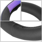 Steering Wheel Cover Perforated Leather w/Metallic Pattern for Universal Fit (14.5"-15")