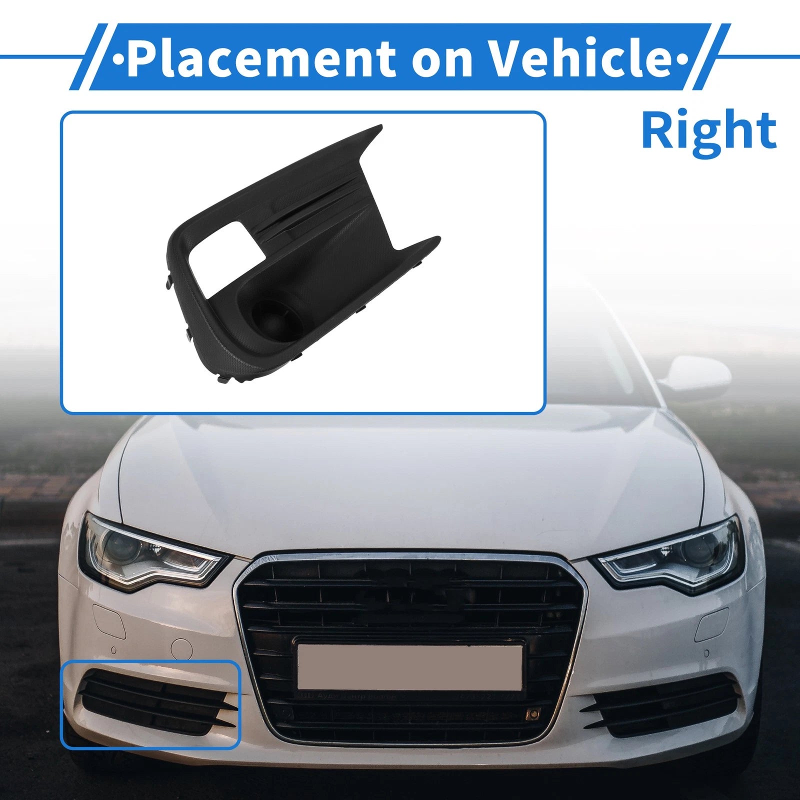 Front Right Fog Light Grill for Subaru WRX (2018–2021) No. 57731VA360 ABS