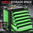 7 Drawer Portable Tool Cabinet with Locking System for Universal Use