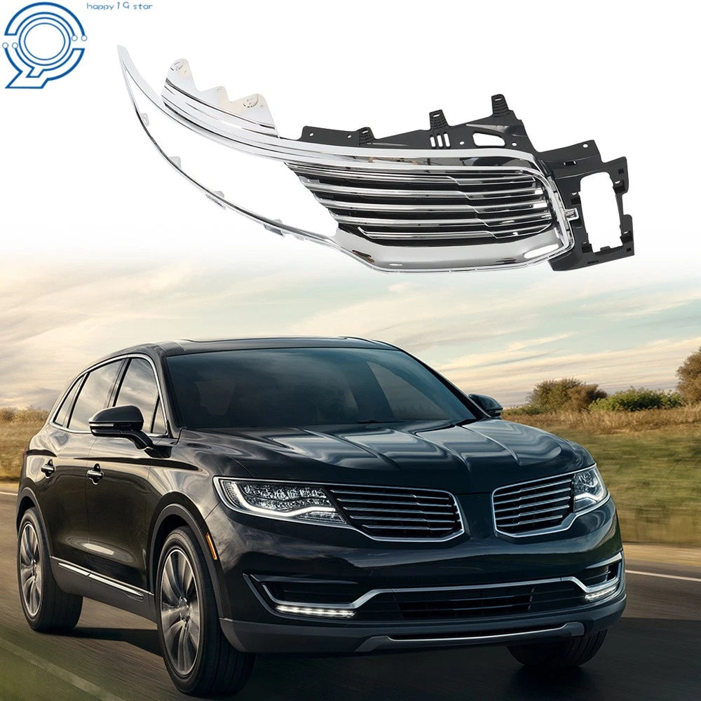 Chrome Front Upper Grille Insert for Lincoln MKX (2016–2018)