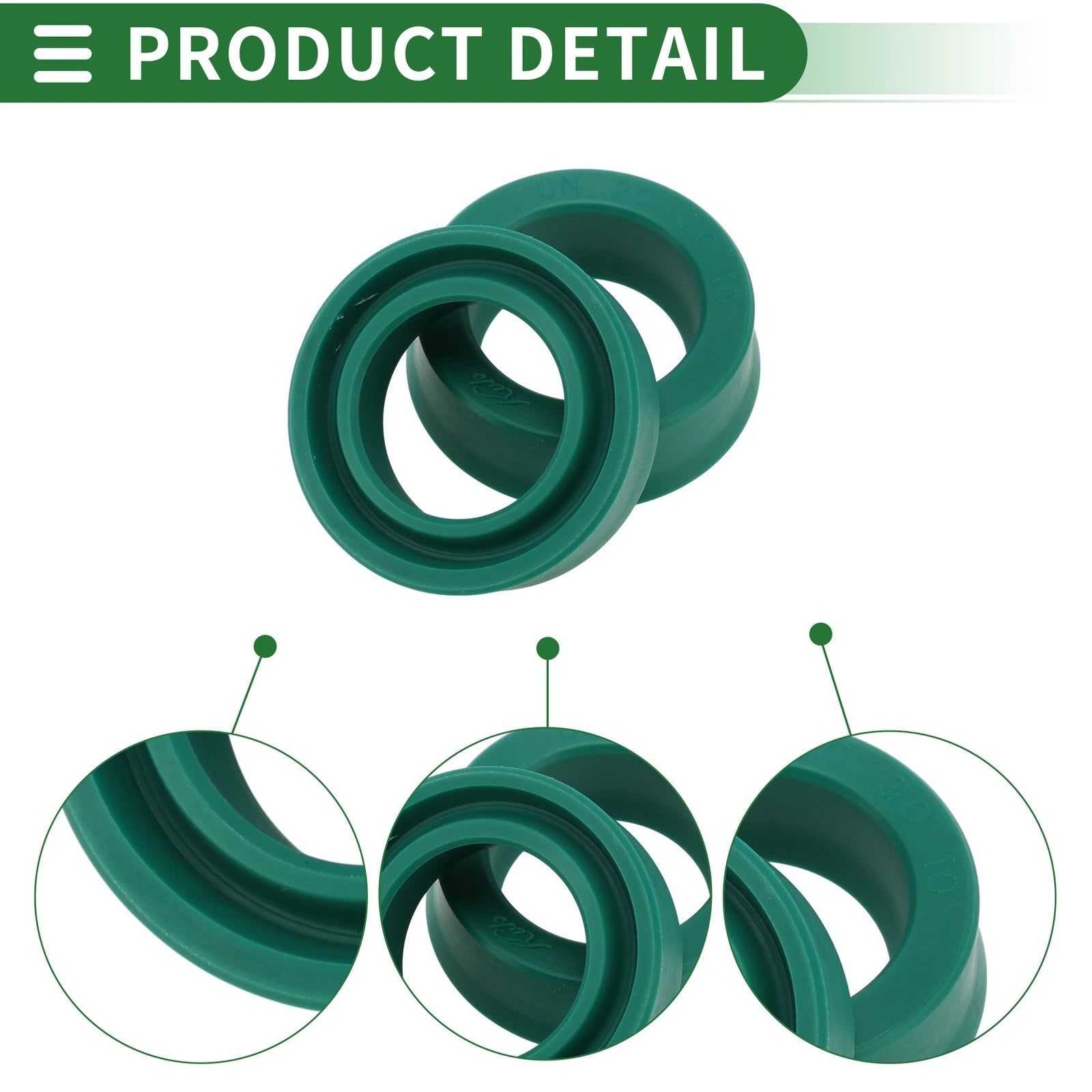 Set of 5 Oil Seal Rotary Shaft Seal 20x30x10mm High Pressure Green