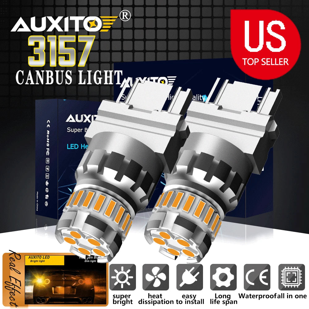 2X Amber LED Turn Signal Parking Light Bulbs for [Make Model]