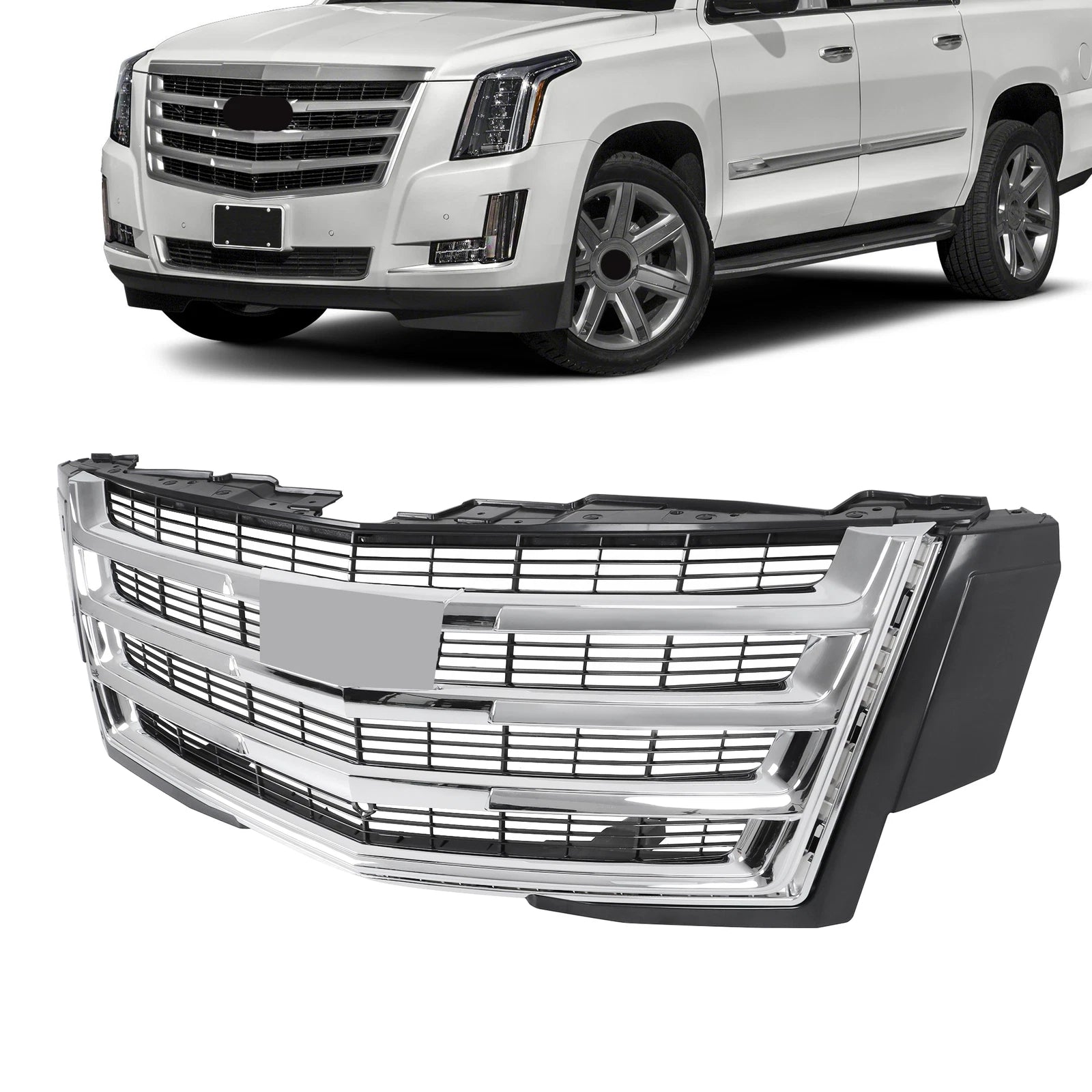 Front Bumper Grille Chrome for Cadillac Escalade (2015–2020) 84051291