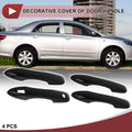 Set of 4 Door Handle Covers for Toyota Camry (2018–2024) Gloss Black ABS