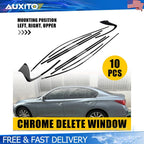 Set of 4 Side Window Chrome Delete Covers for Infiniti Q50 (2014–2024)