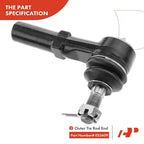 Set of 6 Front Tie Rod End Ball Joints for Chevy Express 2500 (2003–2019)