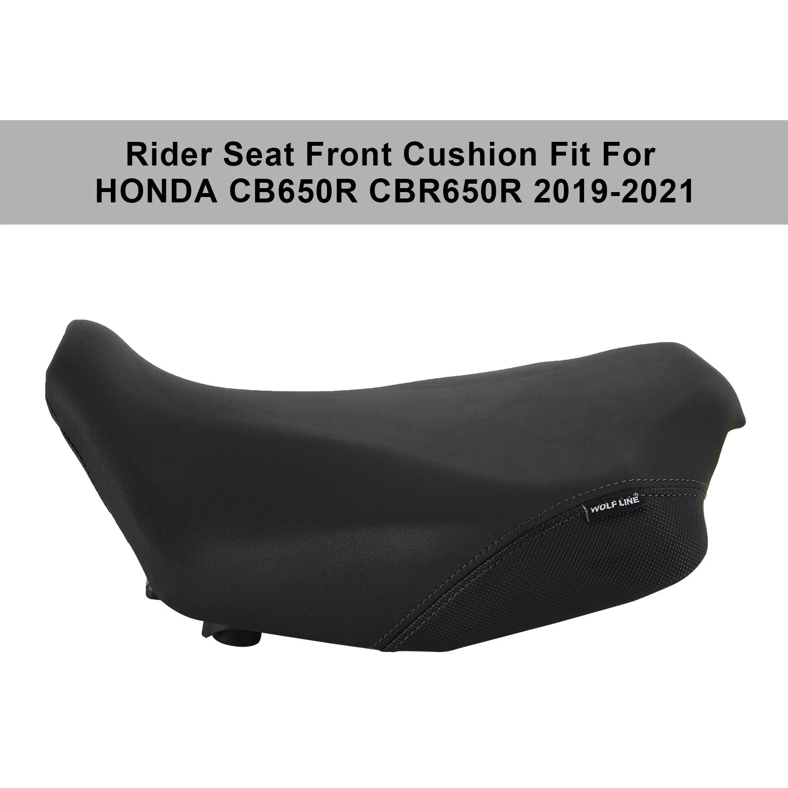 Front Rear Seat Cushion for Honda CB CBR 650R (2019–2023) Black
