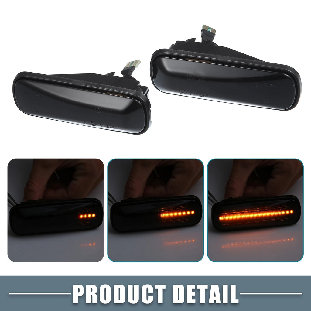 2X LED Side Marker Amber Light 34351SL4003 for Honda CR-V (1997–2000)