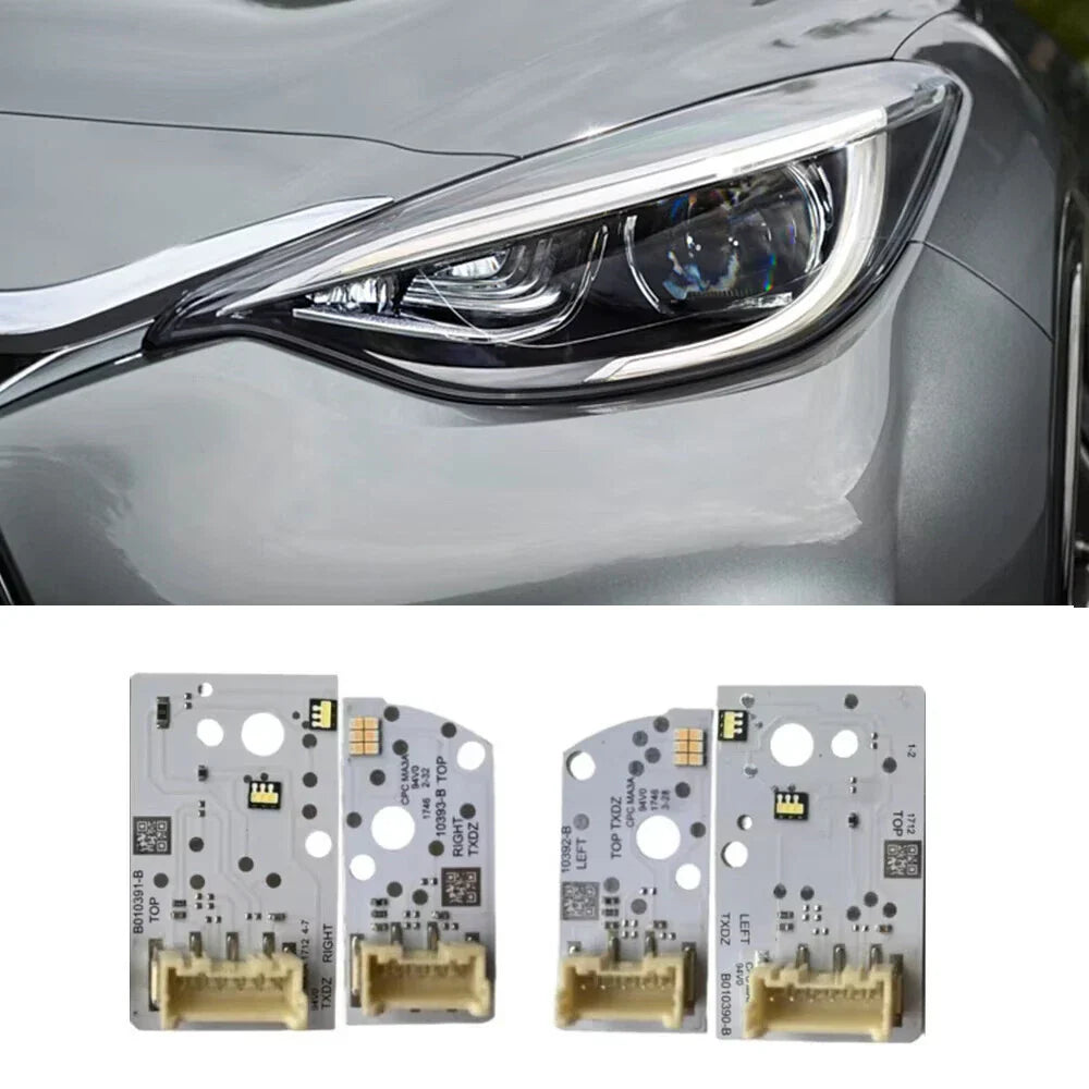 LED Headlight Turn Signal Boards  Left Right for Infiniti QX30 Q30 (2017-2019)