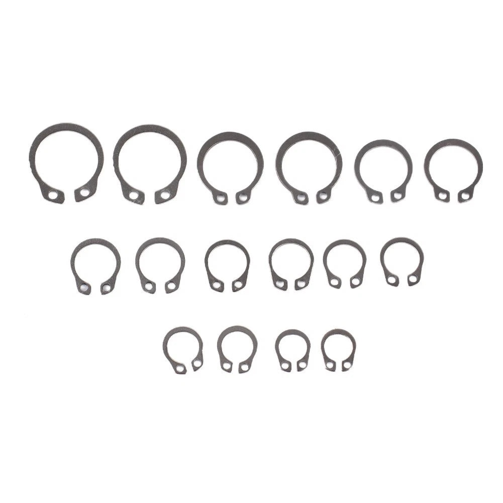 100PC 304 Stainless Steel External Circlip Retaining Rings Assortment (8-18mm)
