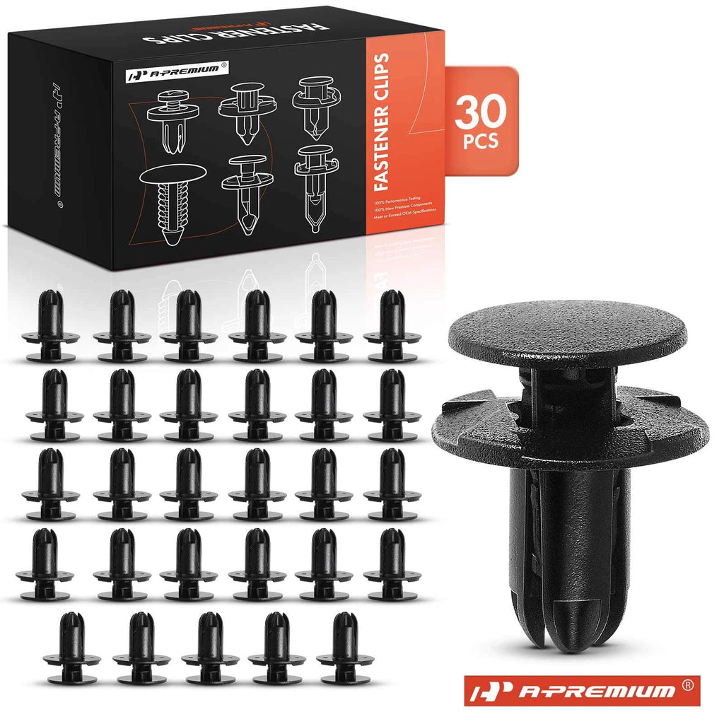 30Pcs 8mm Nylon Bumper Cover Clips for Hyundai 