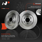 Front Brake Rotor & Pad Set with Caliper for Nissan Frontier