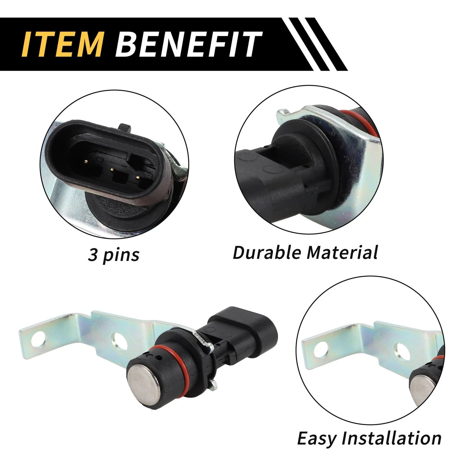Crankshaft Position Sensor for Chevrolet Silverado 1500 (1999–2007) No. 12596851