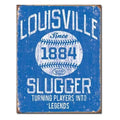 Vintage Replica Tin Metal Sign for Louisville Slugger Baseball Bat (1884)