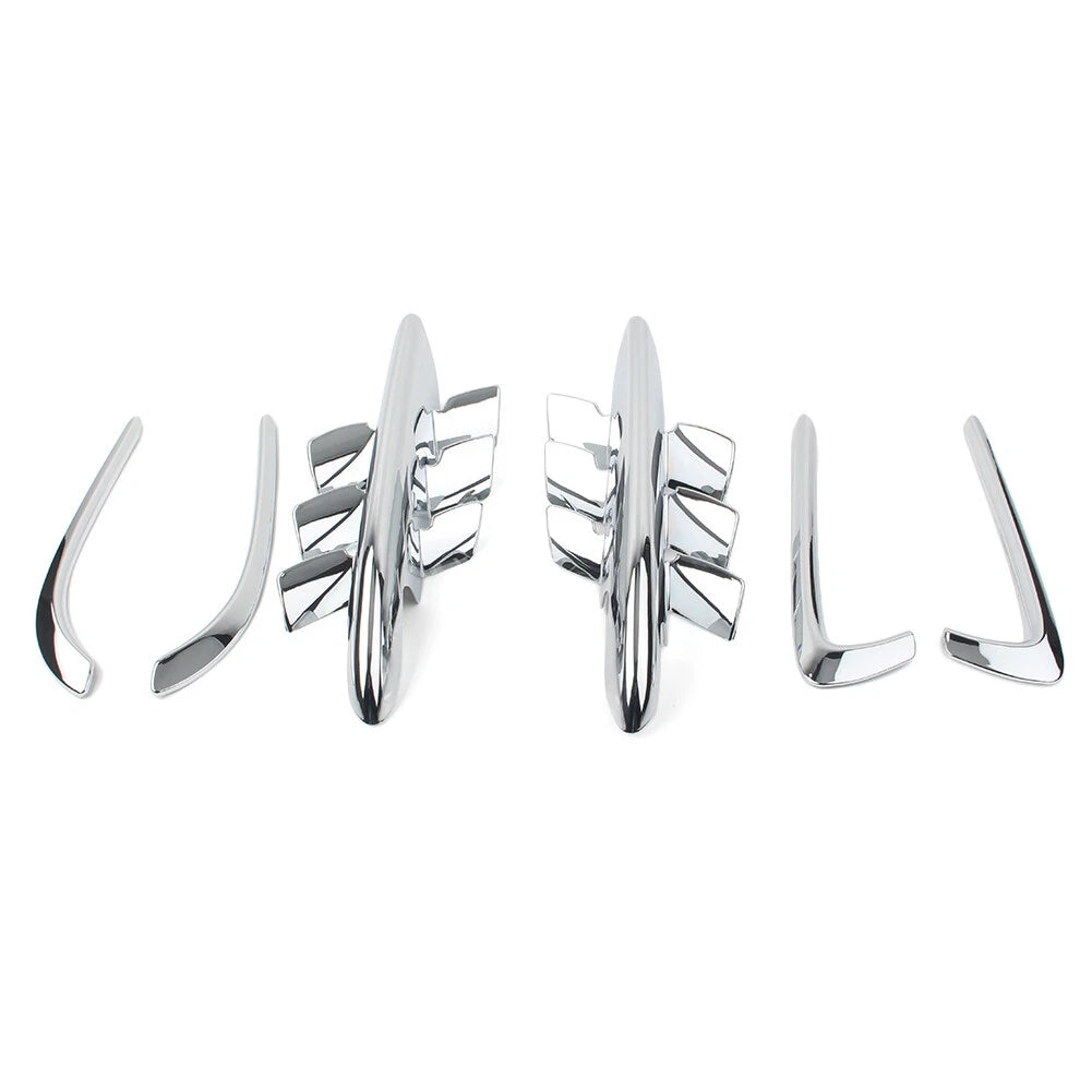 Set of 2 Chrome Fairing Premier Shark Gills for Honda Goldwing GL1800 (2001–2011)
