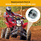 Axle Lock Jam Sleeve Nut Bolt Clip Assembly for Honda TRX450ER TRX450R (2004–2014)