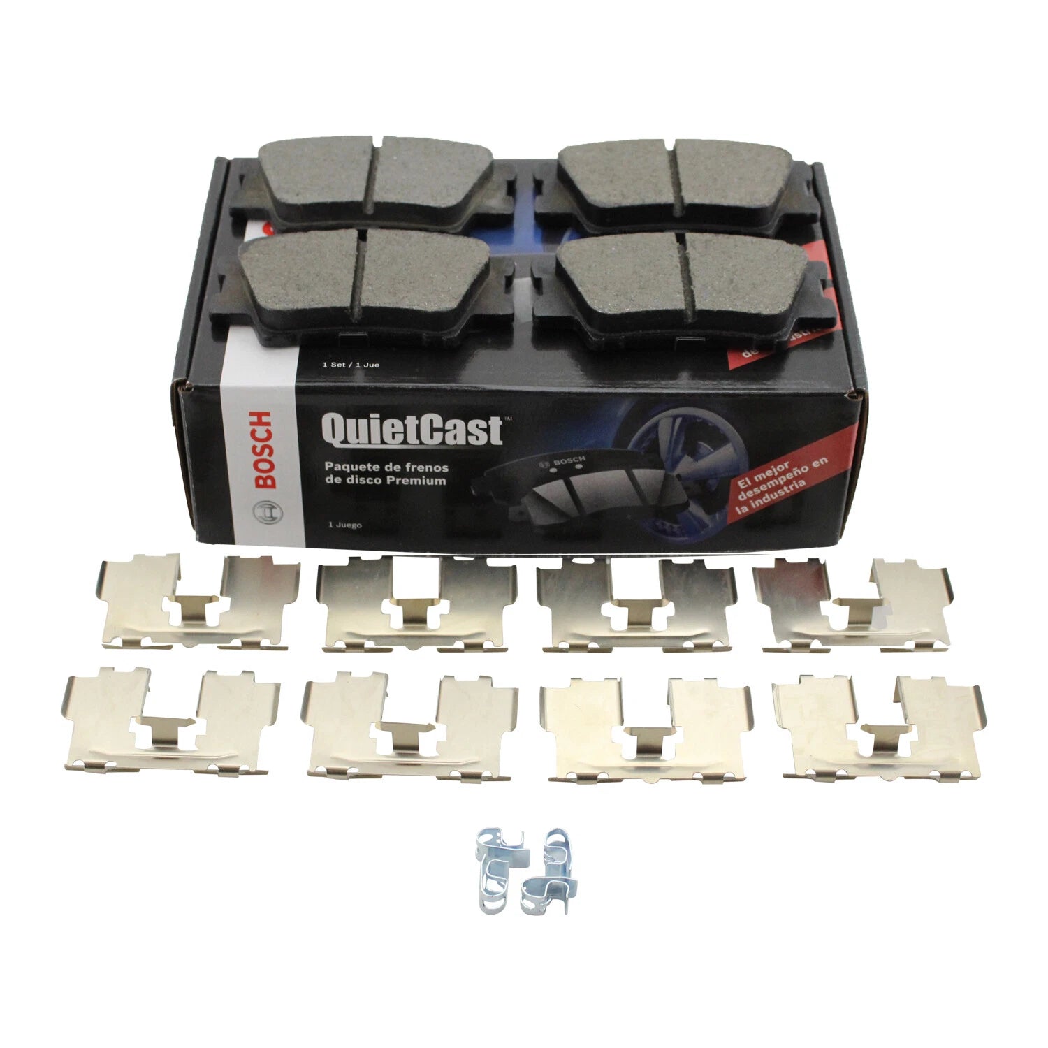 Bosch QuietCast Rear Ceramic Brake Pads for ES300h ES350 Vibe Avalon Camry RAV4 (2013–2020)
