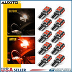 10x T10 168 194 2825 LED Third Brake Light Bulb for AUXITO