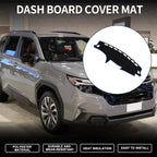 Dashboard Cover Mat for Subaru Forester SH (2007–2012) Black Blue