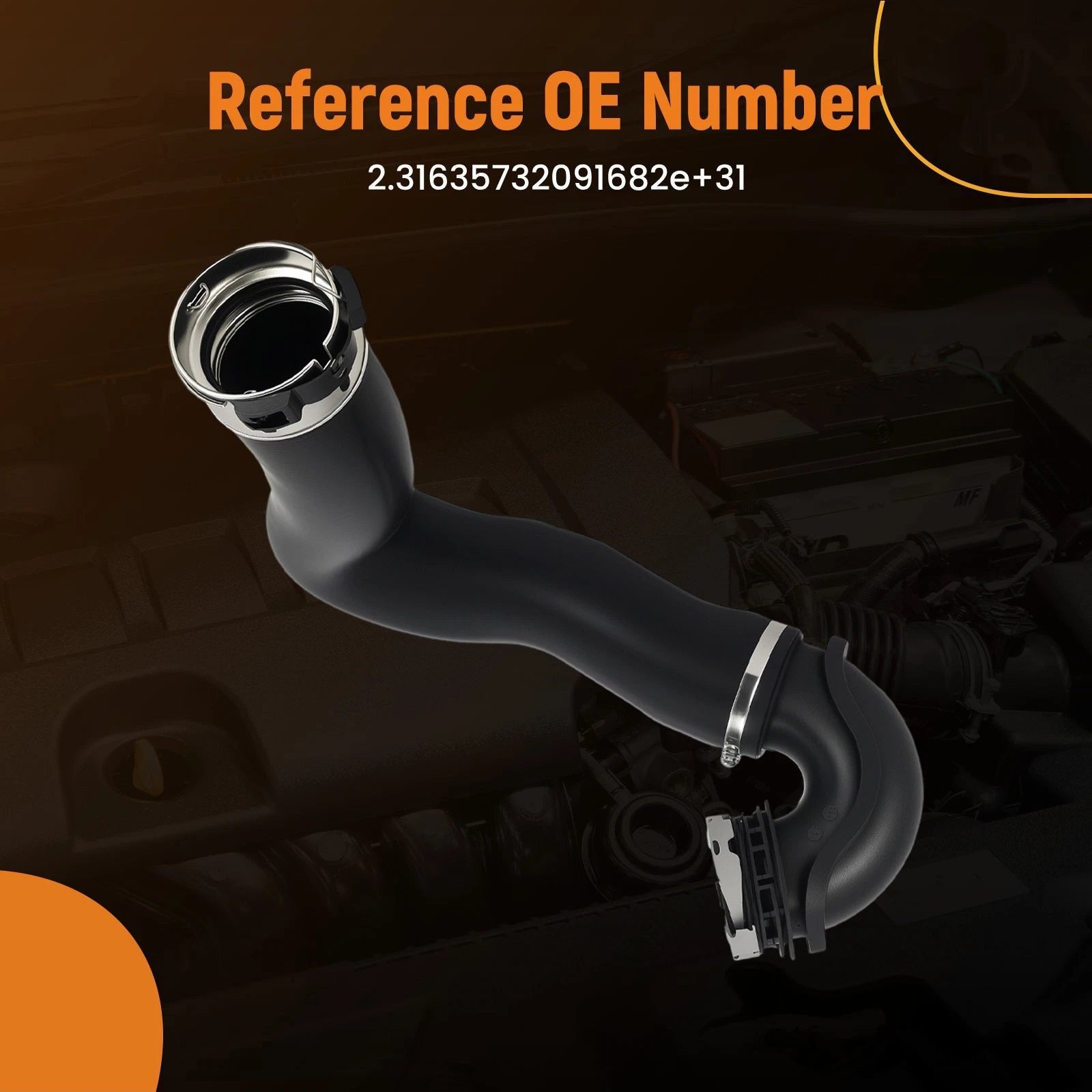 Turbocharger Intercooler Air Intake Hose for Buick Regal 2.0L (2012–2013) 20916824
