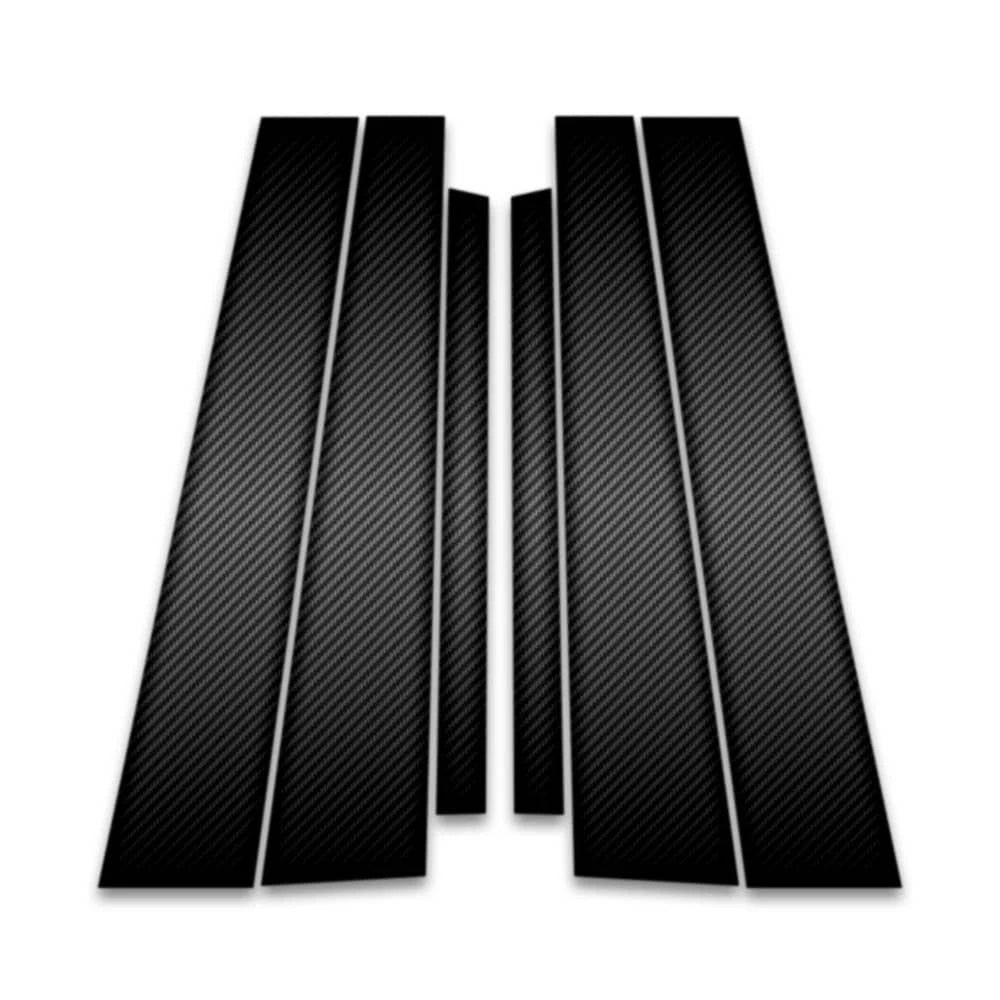 6pc Carbon Fiber Pillar Post Covers for 1997-2003 Chevrolet Malibu