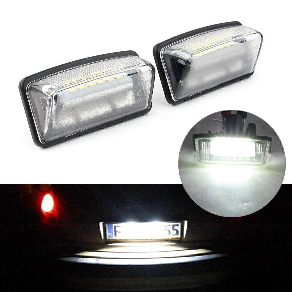 2X LED License Plate Light for Toyota Crown Reiz Vios (2005–2010)