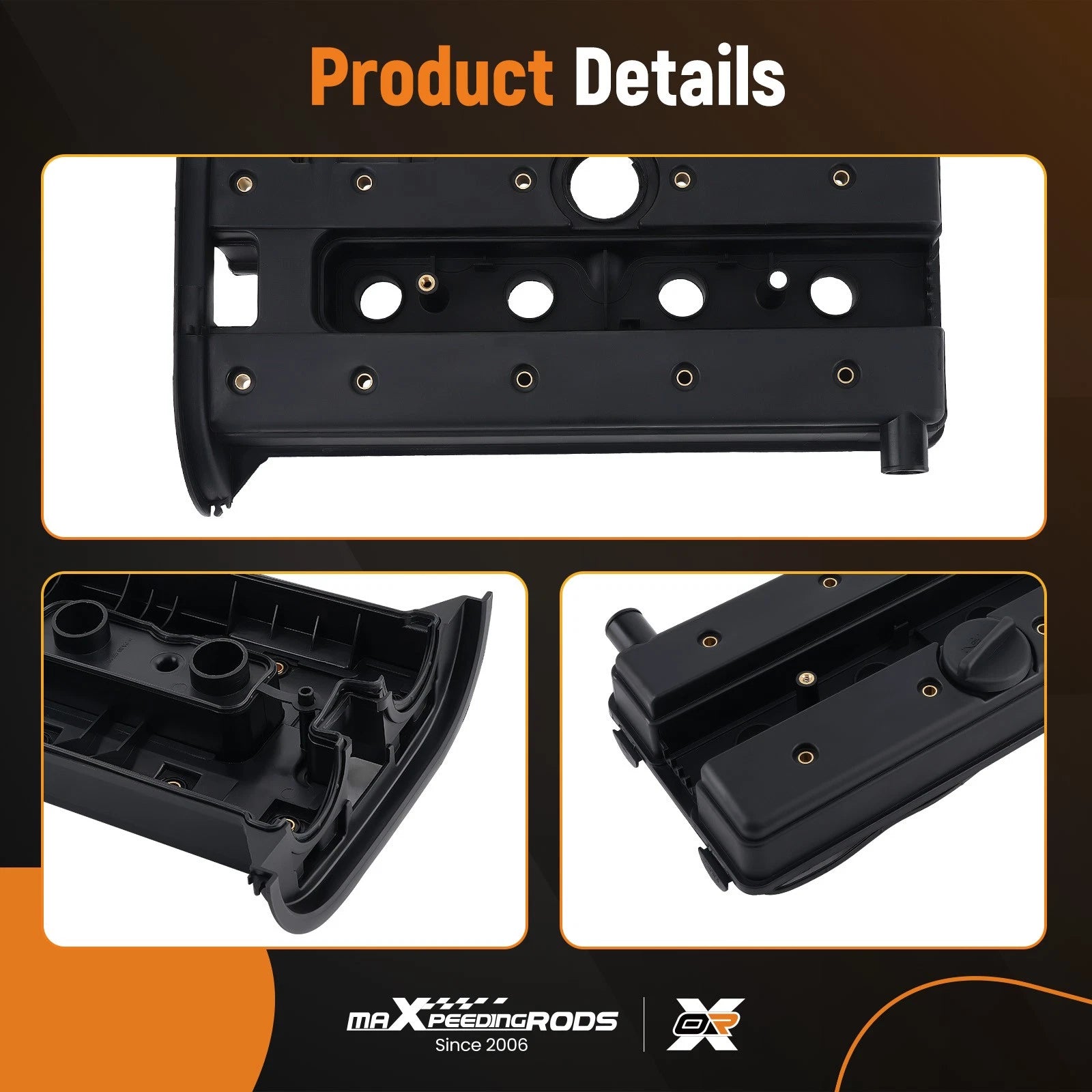 Engine Valve Cover w/ Gasket for Daewoo Nubira Leganza L4 2.0L 2.2L (1999–2002)