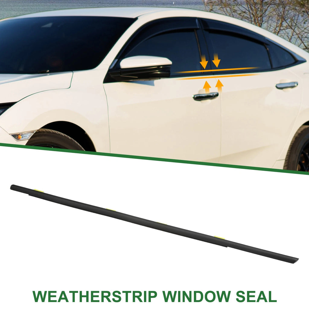 Front Left Weatherstrip Window Seal No. 72450S5A003 for Honda Civic (2001–2005)