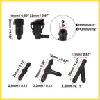 Front Windshield Washer Nozzles Kit for Ford Focus (2008–2009) 8S4Z17603AA