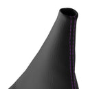 E Brake Boot for Ford Mustang (2015–2020) Black with Purple Stitch