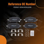 Set of 4 Front Ceramic Brake Pads for Honda CR-V (2017–2025)/HR-V (2023–2025) w/Hardware
