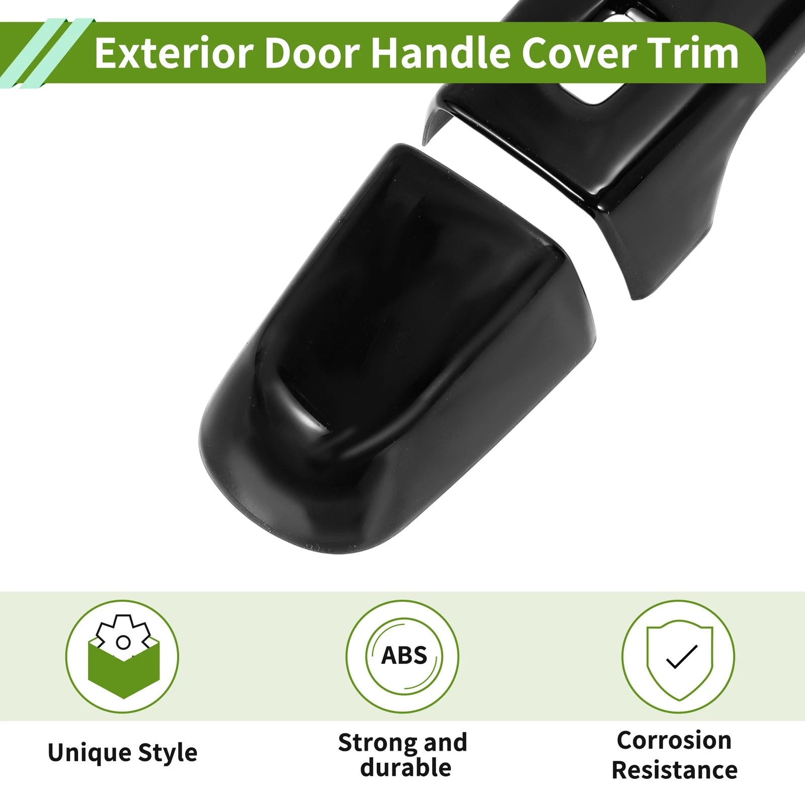 Exterior Door Handle Cover Trim for Chevrolet Camaro (2016–2023) Glossy Black