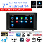 7" Car Stereo Radio GPS Navigation WIFI 4G for SAAB 9-3 (2007-2011)