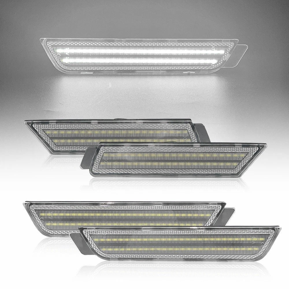 4X Clear Lens Front Side Marker & Rear Lights Housing for Chevy Camaro (2010–2015)