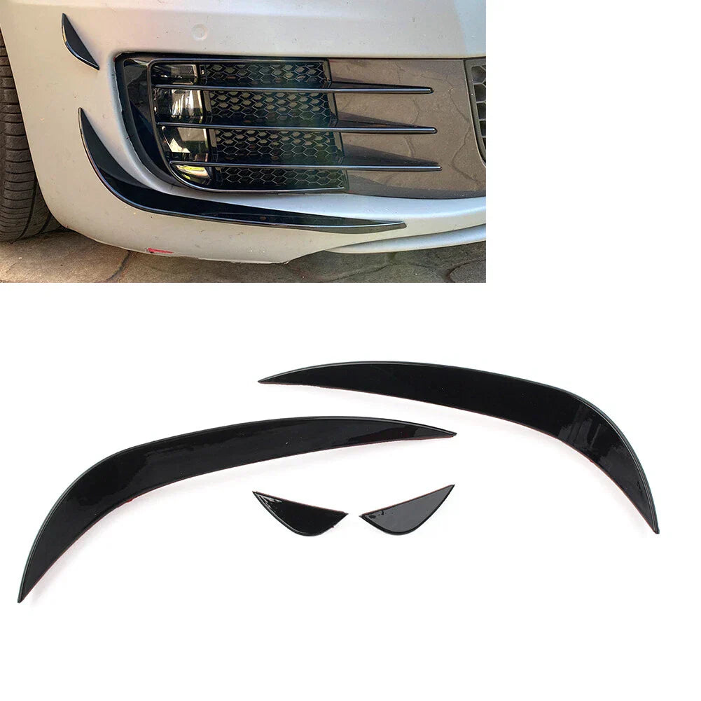 Front Bumper Lip Splitter Spoiler Trim for VW Golf 6 MK6 (2009-2013)