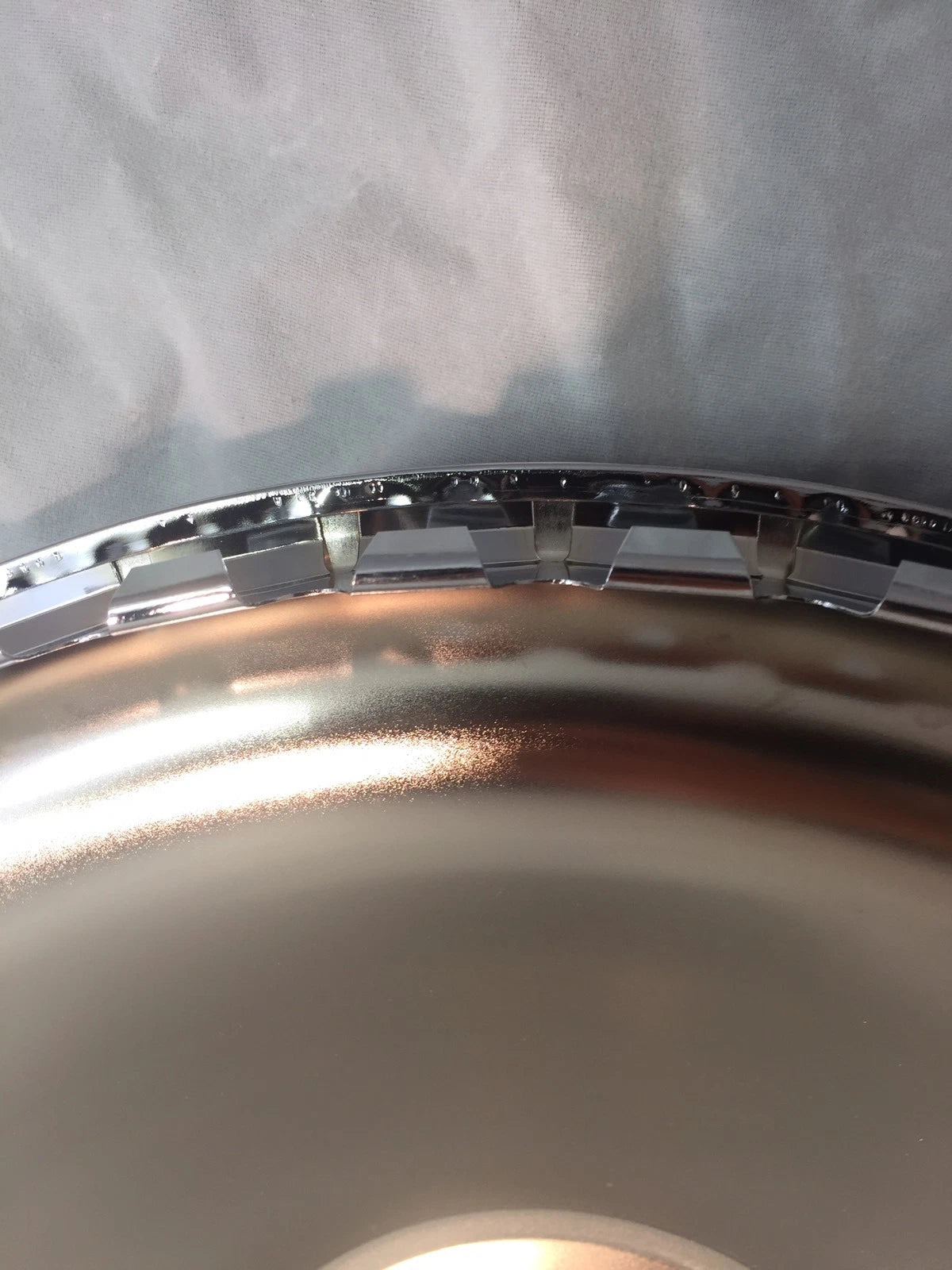 Chrome Bullet Hubcaps Set of 4 for Cadillac Sombrero Style (16 in) (OEM)