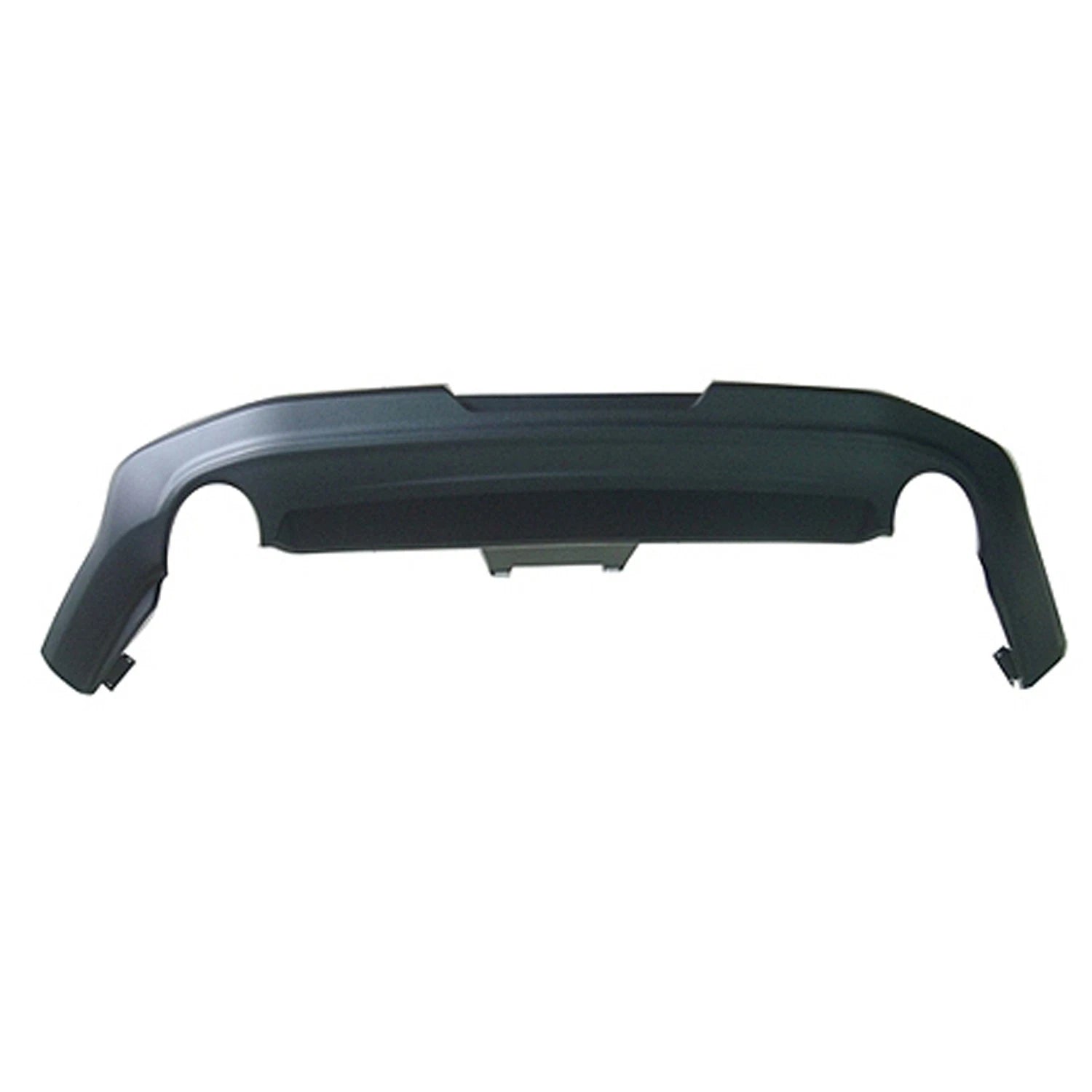 Replacement Black Rear Bumper Lower Valance w/o Park Assist Sensor Holes