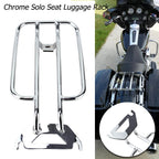 Chrome Rear Solo Seat Luggage Fender Rack for Harley Touring Electra Glide (1998–2008)
