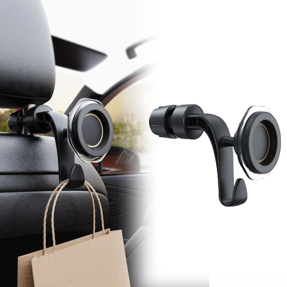 Set of 2 Magnetic Car Seat Hooks for Backseat Quick Installation