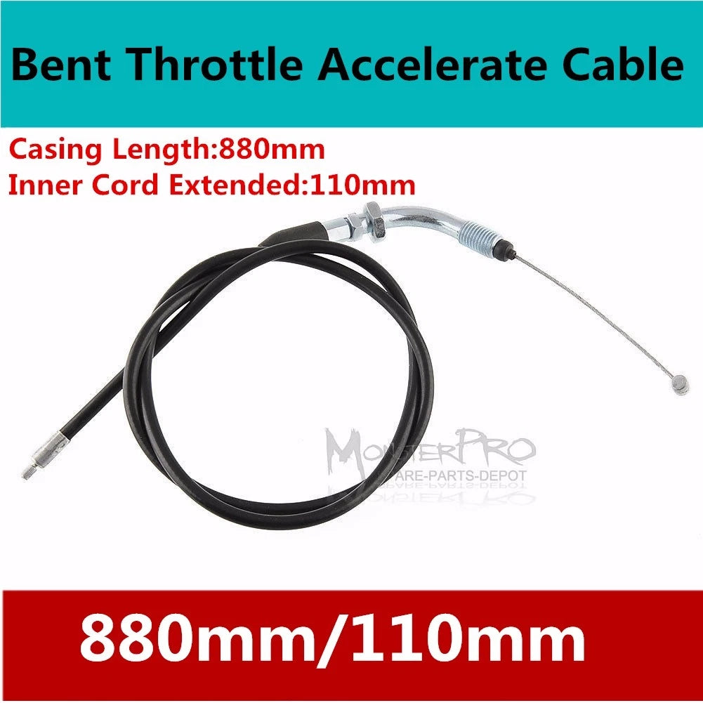 Throttle Cable for Motorbike Dirt Bike ATV (Choose Your Size)