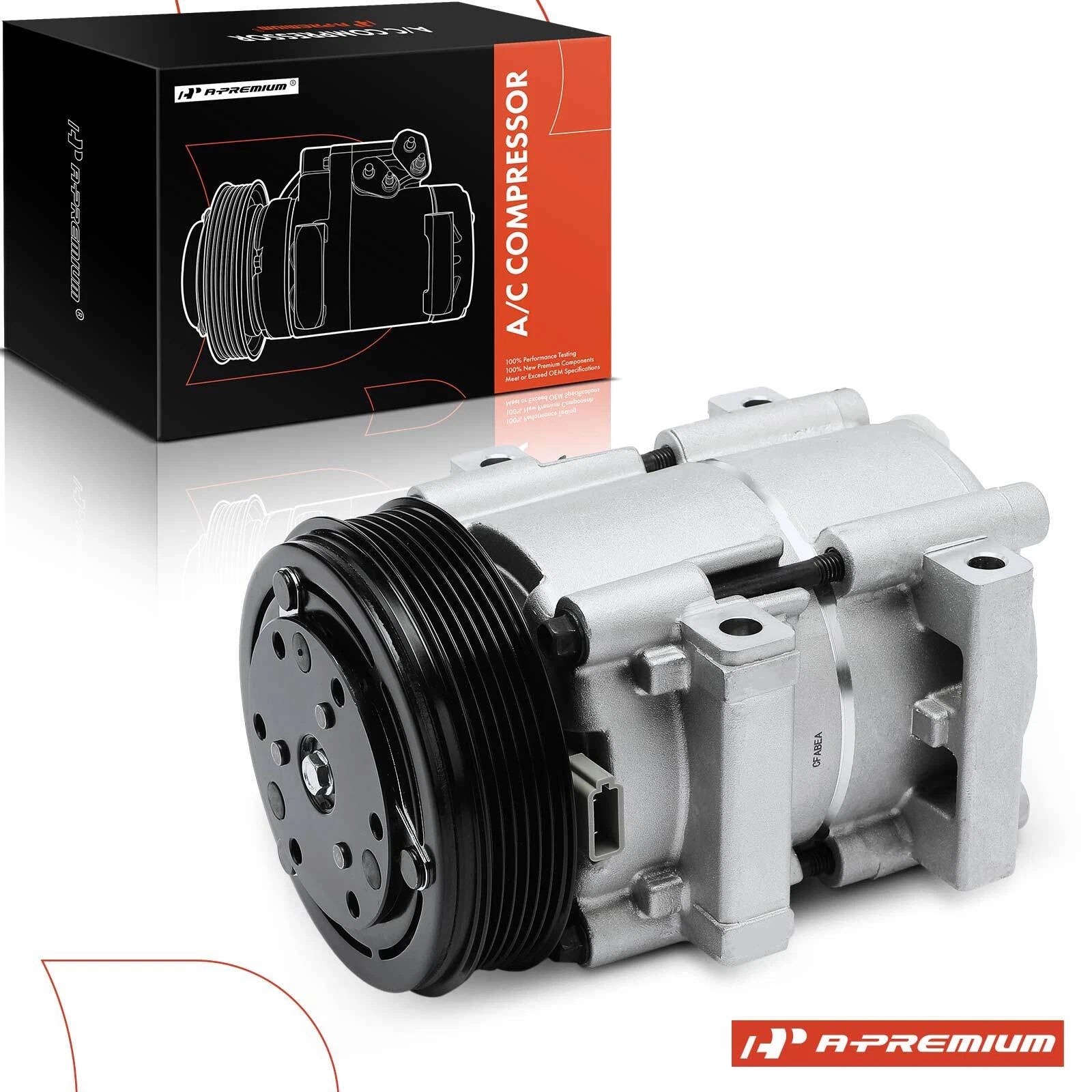 A/C Compressor with Clutch for Ford Taurus Mercury Cougar (1988–1991)