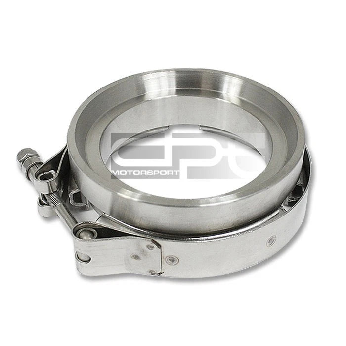 3.25" Stainless V-Band Bolt Clamp + Flange for GT45 Turbocharger Wastegate