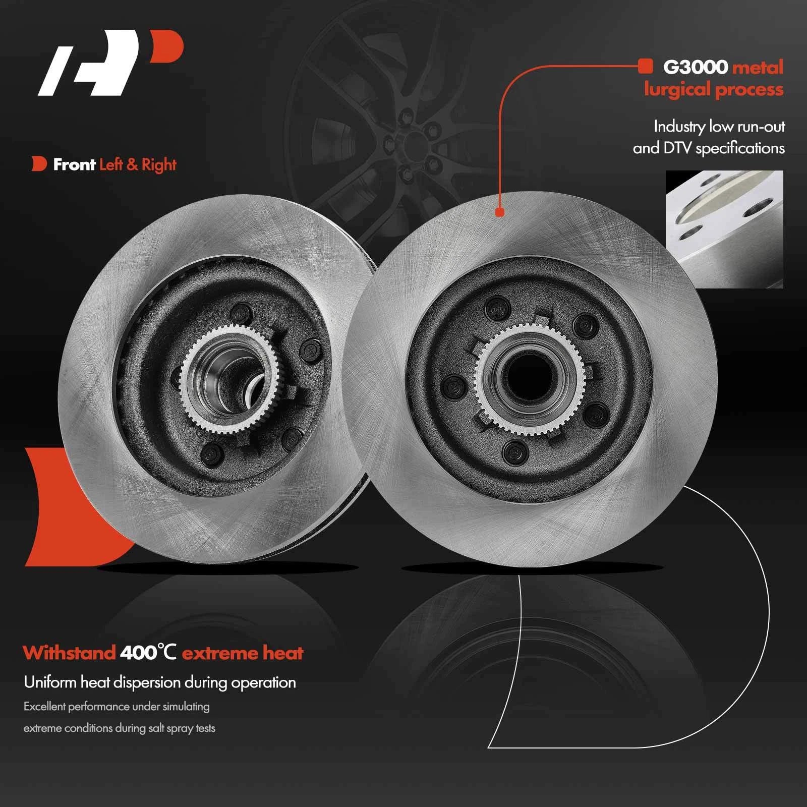 Front Disc Brake Rotors for Chevy Astro GMC Safari (1990-2002)