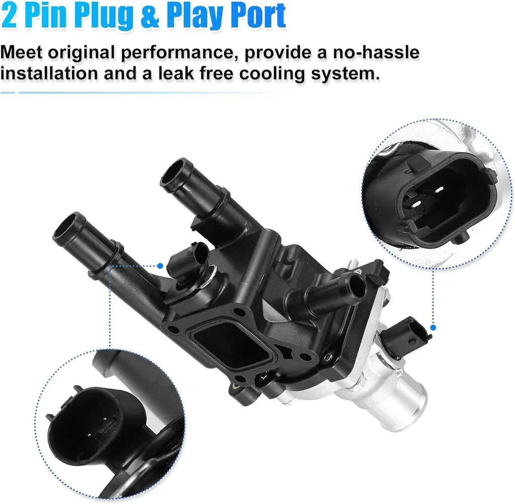 Thermostat Assembly Water Outlet for Chevrolet Sonic Cruze (2012–2016)