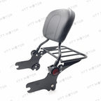 Adjustable Backrest Sissy Bar w/ Luggage Rack for Harley Touring (1997–2008)