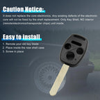 Car Key Shell Case OUCG8D-380H-A for Honda Accord (2003–2007) 4 Buttons Black