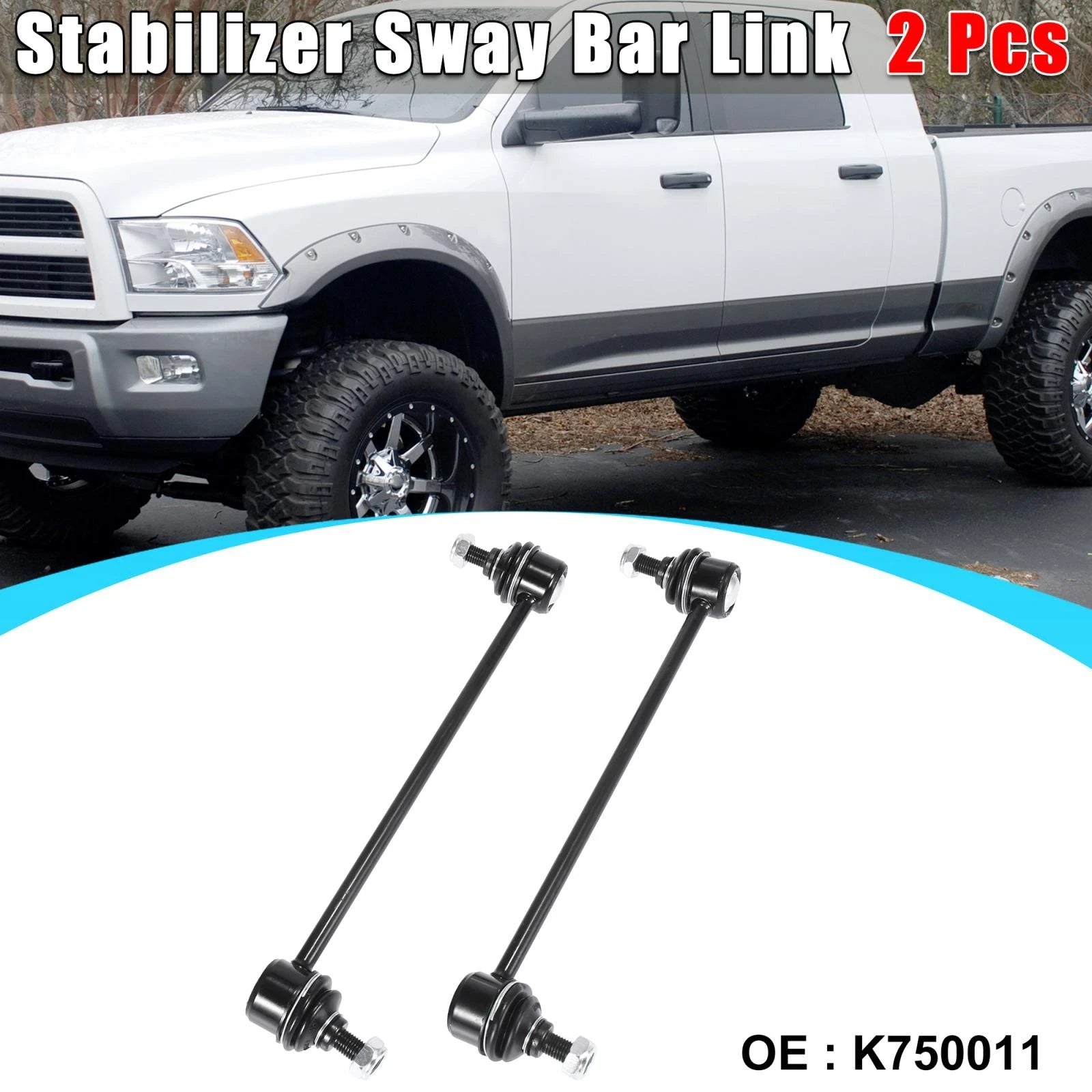 2X K750011 Front Suspension Sway Bar Links for Toyota Camry (2007–2011) Avalon (2006–2012)